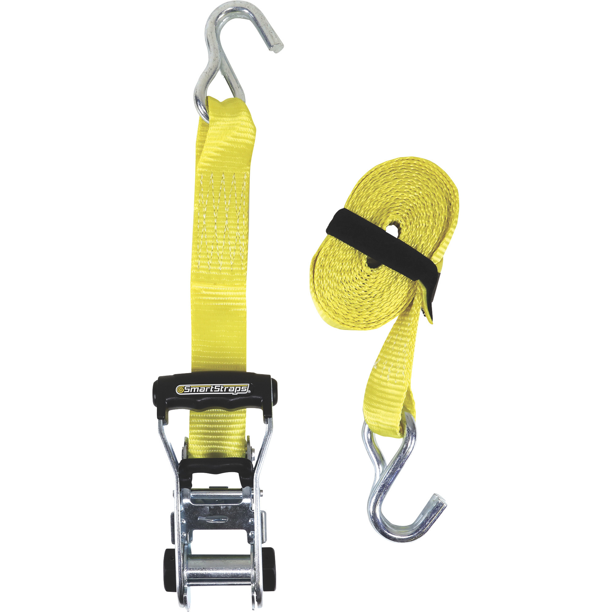 Smart Straps CommercialGrade RatchetX® JHook TieDown — 14ft. x 1 1